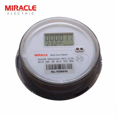 China High Reliability Plug Mounted Single Phase Electronic Energy Meter MINI Watt Hour Meter for sale