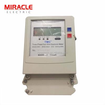 China High Accuracy Cheap Price 3 Phase LCD Display Electric Digital KWH Meter for sale