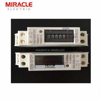 China Small Size Modbus Width Mini Pole Volume 1 Rail Digital Mini DIN Electric Power Meter for sale