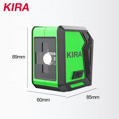 China Mini Green Plastic Laser Level 2 Lines Self-Leveling Rotary Cross Lines Cheap Line Laser Digital Level for sale