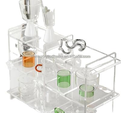 China Creative Simple Acrylic Custom Storage Rack Desktop Tablet Holder for sale