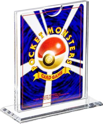 China Best Clear Acrylic Eco-friendly Showcase Display Stand Suitable For Trading Cards (A032) for sale