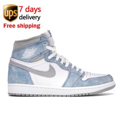 China EVA Jordan 1 air black white royal hyper Jordan retro smoke gray nike high 555088-402 1 mens women bred toe highs for sale