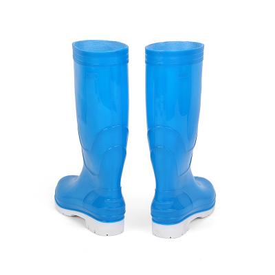 China New Arrivals High Quality Unisex Lightweight Fashion White Unique Safety Blue Rain Boots for sale