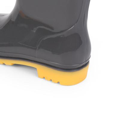 China Lightweight Tall Boot Shoe For Woman Black Work Boots Rain For Construction Plastic-Rain-Boots for sale