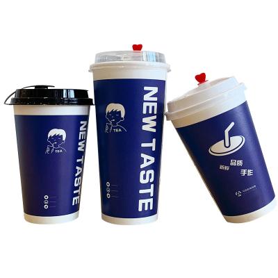 China PLA 7 8 12 16oz 100% Eco Friendly Biodegradable Compostable Liner Reusable Paper Cups for sale