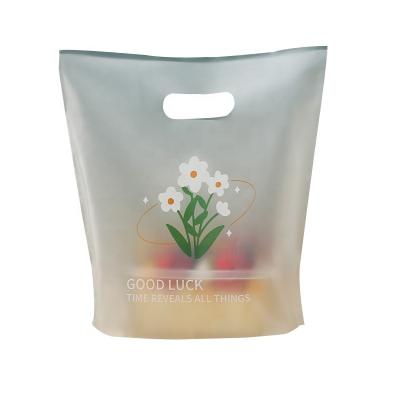 China BIODEGRADABLE Flower Print Fashion Factory Wholesale OEM PLA Gift Packing Bag Plastic Portable Gift Packaging Bag Plastic for sale