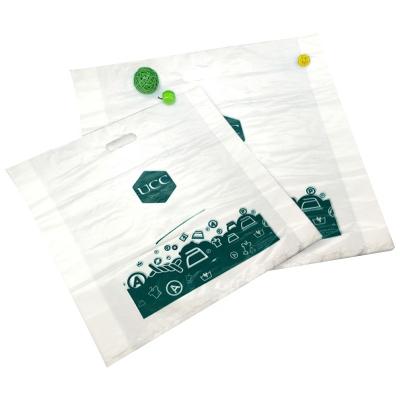 China Custom Logo Design Printed Biodegradable PLA PBAT Shopping Plastic Bag PLA Biodegradable Plastic Bags Biodegradable for sale