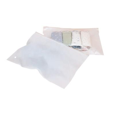 China China PLA Machine Bedsheet PVC Packing Zipper Seal Zipper BIODEGRADABLE Plastic Garment Packaging Bag for sale