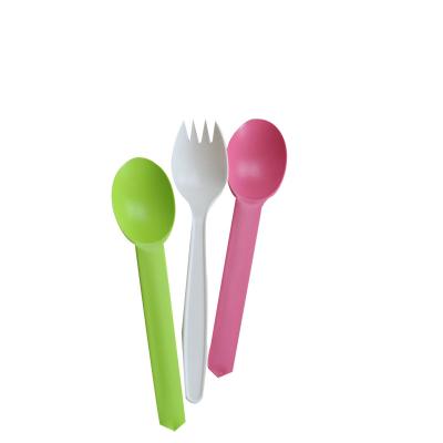 China Disposable Plastic Spoon Fork Knife Disposable Cutlery Set Knife Bio Green Wooden Fork and Spoon for sale