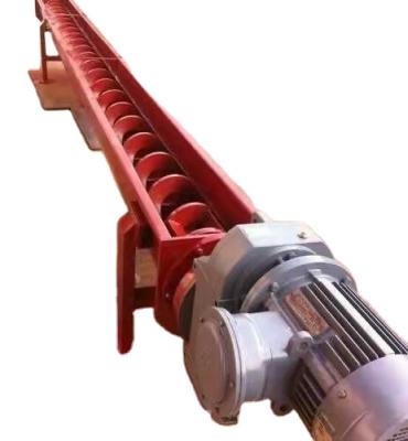 China Heat Resistant Sewage Sludge Solid Sludge U Bowl Type Tubular Tube Screw Transport Conveyor For Industrial With Hopper for sale