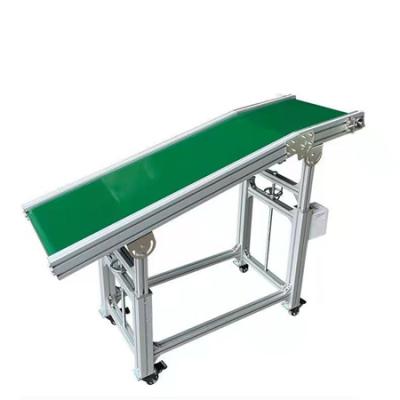 China PU PVC Skirt Bulkhead Belt Heat Resistant Stainless Steel Conveyor Belt Conveyor For Food Industry for sale