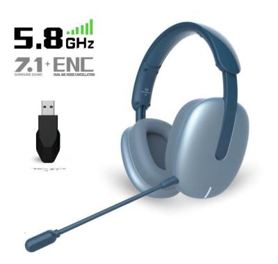 China Earphone Kotion K1 5.8G+ BT Zero Latency Wireless Gaming Headset 7.1 Lossless Surround - Noise Mic Noise Cancel Zero Interference for sale