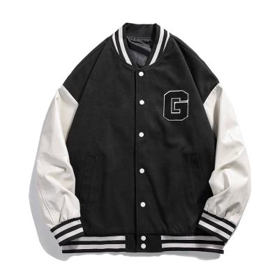 China Breathable Custom Jacket Men's Patch LOGO Fleece Embroidered Towel Embroidered Baseball Uniform for sale