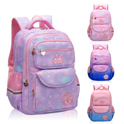 China Wholesale Personalized Waterproof Soft Cute Kids Girl Backpack Bagpack Gradient Durable School Bags With OEM LOW MOQ for sale