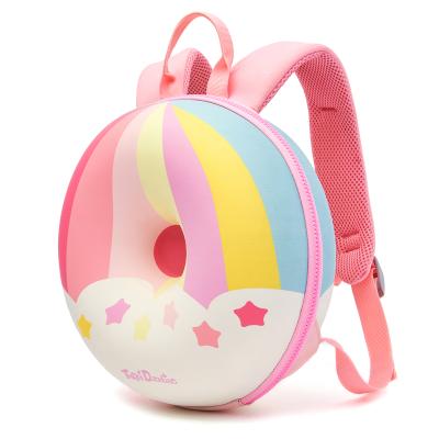 China High Quality Waterproof Children Donut 3D EVA Rainbow Shell Bagpack Toddler Toddler Backpack for sale