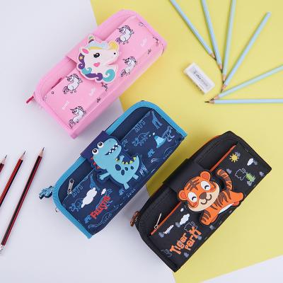 China Latest\fasion\Popular Kawaii Unicorn Animal Penbag Pen Organizer Pocket Stationery China Factory Cartoon Pencil Case For School Girl Boys for sale