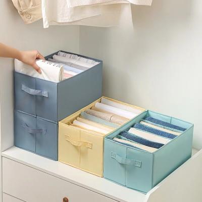 China Sustainable Clothes Drawer Compartment Storage Bag Matching Box Storage Box Clothing Pants Family Storage And Organization for sale