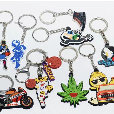 China 2d PVC Cartoon Soft Rubber Silicone Master Chain Logo Personalized Customization Customized By Specific Character for sale