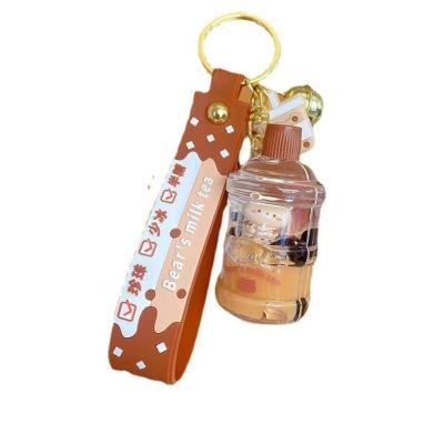 China Kawaii 3D Mini Bubble Bubble Cartoon Boba Acrylic Milk Tea Plastic Liquid Chain Bear Kawaii EVA Oil Foam Wrench Luxury Cute Floating for sale