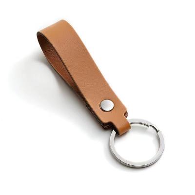 China Two-Layer Whip High Quality Top Short Two-Layer For Whipping Popular Vintage Car Leather Key Chain for sale