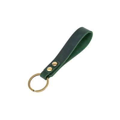 China High Quality Vintage Top Short Top Popular Car Top Layer Cowhide Cowhide Leather Key Chain for sale