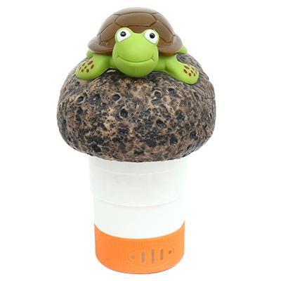 China Hot PVC/ABS/PP XY-WQ Amazon Tortoise With Stone Shaped Swimming Pool Floating Chlorine Dispenser for sale