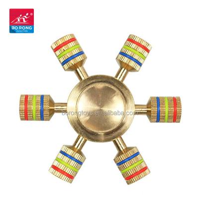 China High Quality Traditional Effort Release Decompression Finger Spinner Toy With Luminous Color BR-B22 for sale