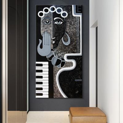 China Modern Abstract Musical Instruments Wall Canvas Print Art Painting On Canvas for sale