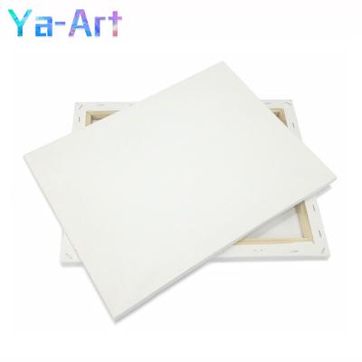 China Inkjet Printing Large Custom Pure White Blank Stretched Canvas For Beginner Painting for sale