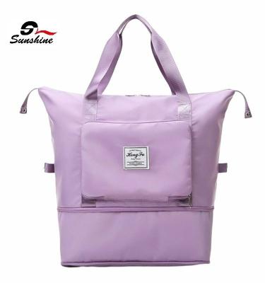 China Pack Luggage Women Whoesale Large Capacity Foldable Travel Shoulder Bags for sale