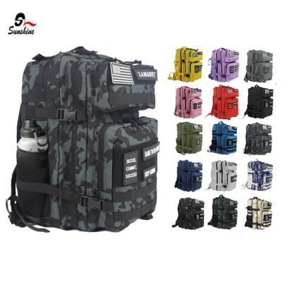 China Waterproof Water Resistant Outdoor Sports Gym Trekking Hunting Travel Backpacks Molle Military Tactical Backpack for sale