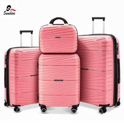 China PP Zipper Suitcase Set 4pcs Sets Luggage for sale