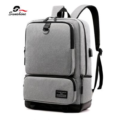 China With USB Wholesale Business Backpack Laptop Backpack Waterproof Bag With Usb Charger Port for sale