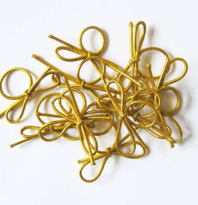 China Luxury Gold Onion Rope Elastic Bow for sale