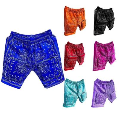 China Anti-Wrinkle Summer Cargo High Street Men's Shorts Pants Hot Casual Bandana Shorts Bandana Shorts Men JY38 for sale