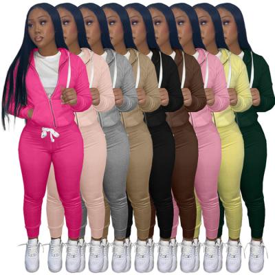 China Breathable Two Piece Set Sweatsuit Sets Women Women Tracksuit Sweatsuit Set for sale