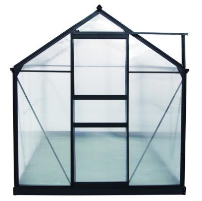 China Aluminum Commercial Polycarbonate Small Garden Greenhouse Aluminum Frame Factory Direct Sales Easily Assembled for sale