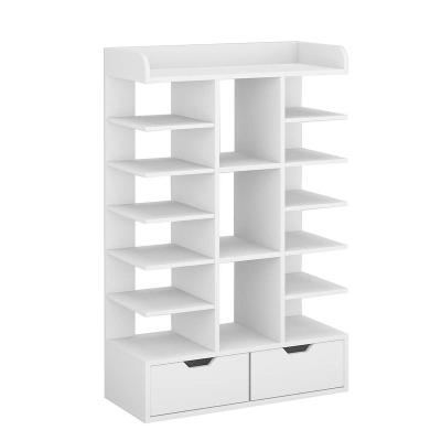 China Good Quality Multilayer Wholesale Customized Shoe Storage White Rack For Home for sale