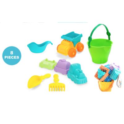 China Safe Play For Children High Quality Plastic Soft Material PP Sand Castle Casts Beach Soft Bucket Toy Set 2022 for sale