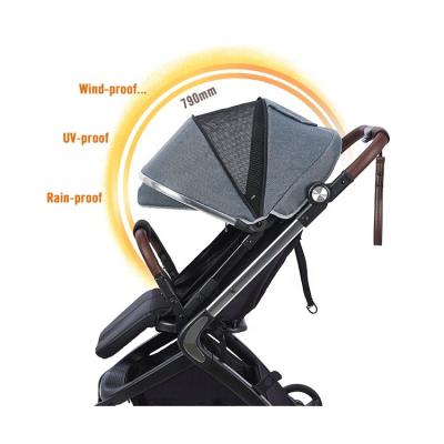 China Polyester Innokids Premium Unique Level High Performance LED Light Baby Strollers Foldable Prams 3 in 1 for sale