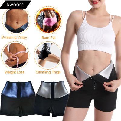 China High Quality Antibacterial Neoprene Shorts Sweat Shaper Yoga Workout Fitness Shorts Women Tummy Control Sauna Sweat Panties Butt Lifter Shapewear for sale