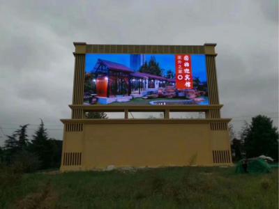 China DIP346 Commercial P10 Outdoor LED Video Wall With Iron / Aluminum Cabinet for sale