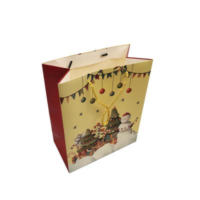 China Custom Toy Reusable Strong Reusable Disposable Recyclable Christmas Gift Paper Shopping Bag for sale