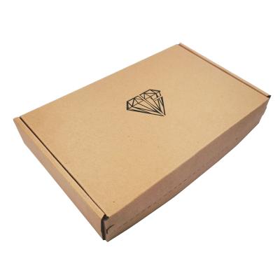 China Beautiful Recycled Recycled Materials Corrugated Shipping Cardboard Custom Mailer With Tear Strip Gift Box for sale