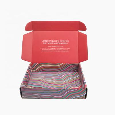 China Red Color Recyclable Gift Box Eco Friendly Customized Corrugated Paper Packaging for sale