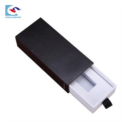 China Recyclable Recyclable Luxury Custom Printed Tie Drawer Paper Box for sale