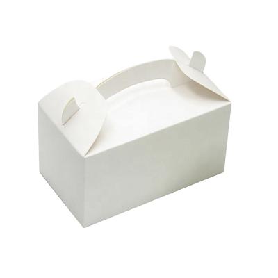 China Wholesale Food Grade Handmade Handmade Art Paper Cake Packaging Box With Handle for sale