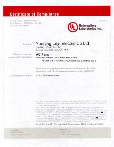 UL - Yueqing Leyi Electric Co., Ltd.