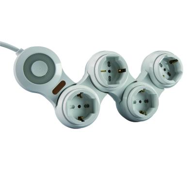 China Residential Individual Switches 4 Way Computer Outlet Power Strip Socket Residential Extension Socket for sale